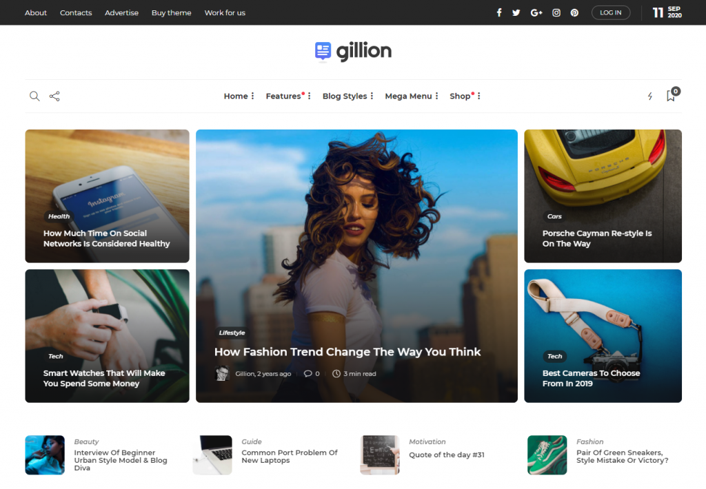 gilion motyw wordpress