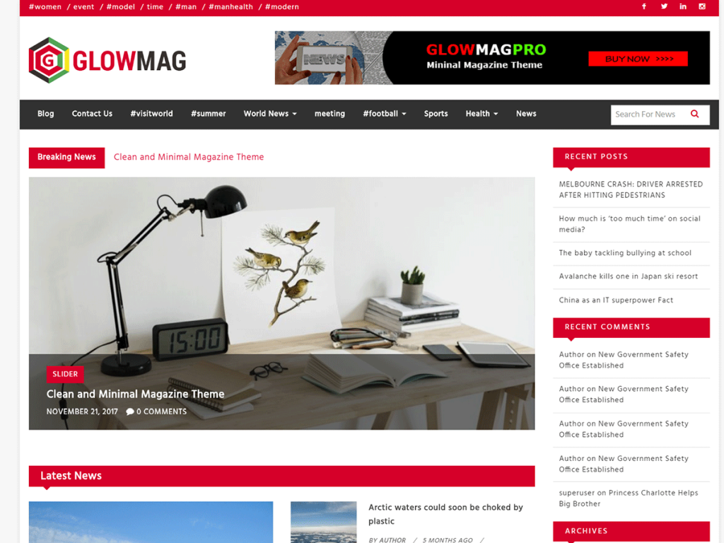 darmowy motyw wiadomości wordpress