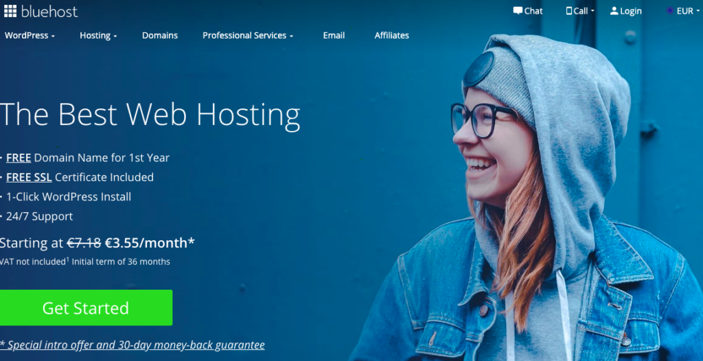 Beranda Hosting Web Bluehost