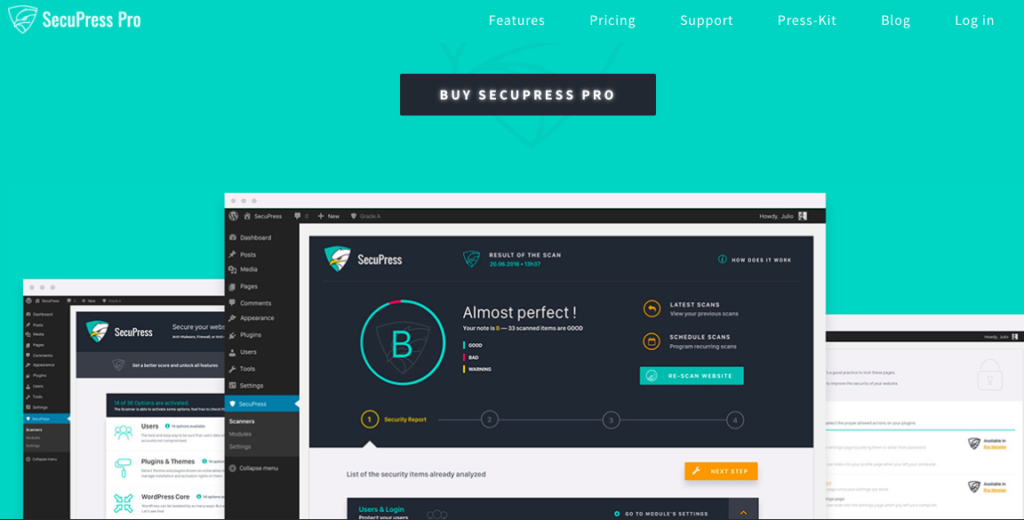 Плагин безопасности SecuPress Premium для WordPress