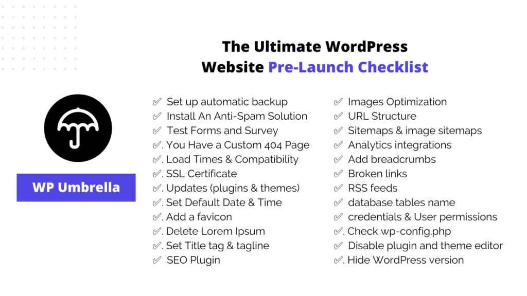 Die ultimative Pre-Launch-Checkliste für WordPress-Websites