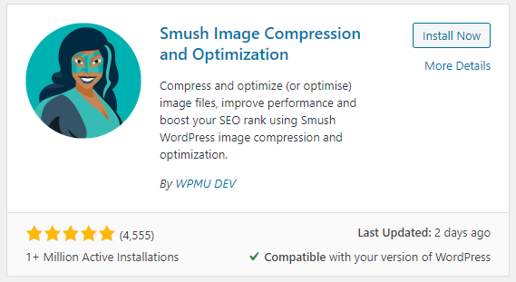 smush image compression wordpress