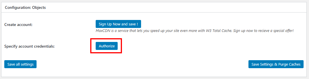 config cdn options w3 total
