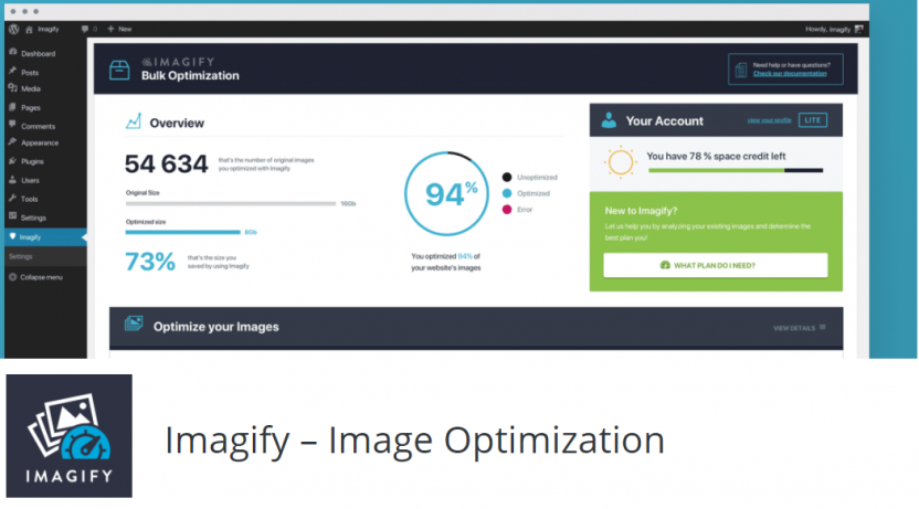 使用 imagify 進行圖像優化