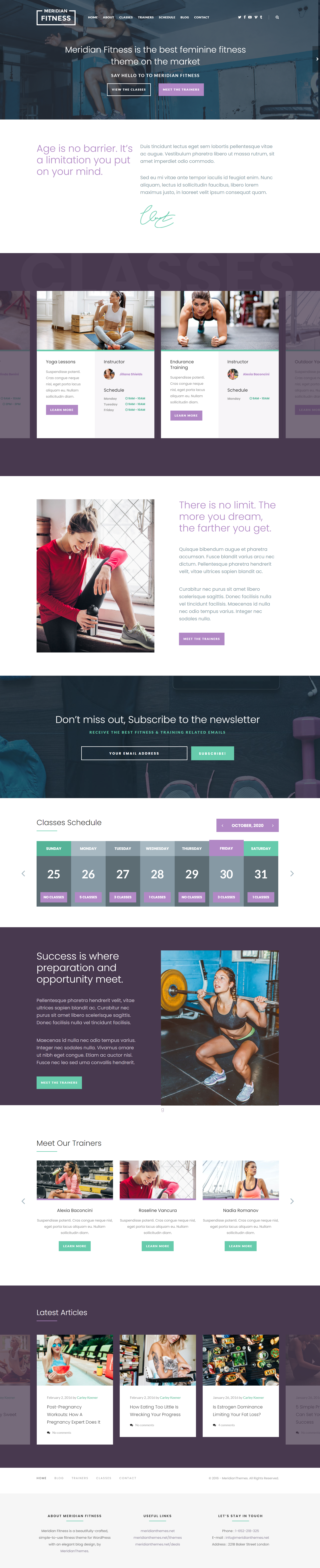 ธีมฟิตเนส WordPress ระดับพรีเมียม
