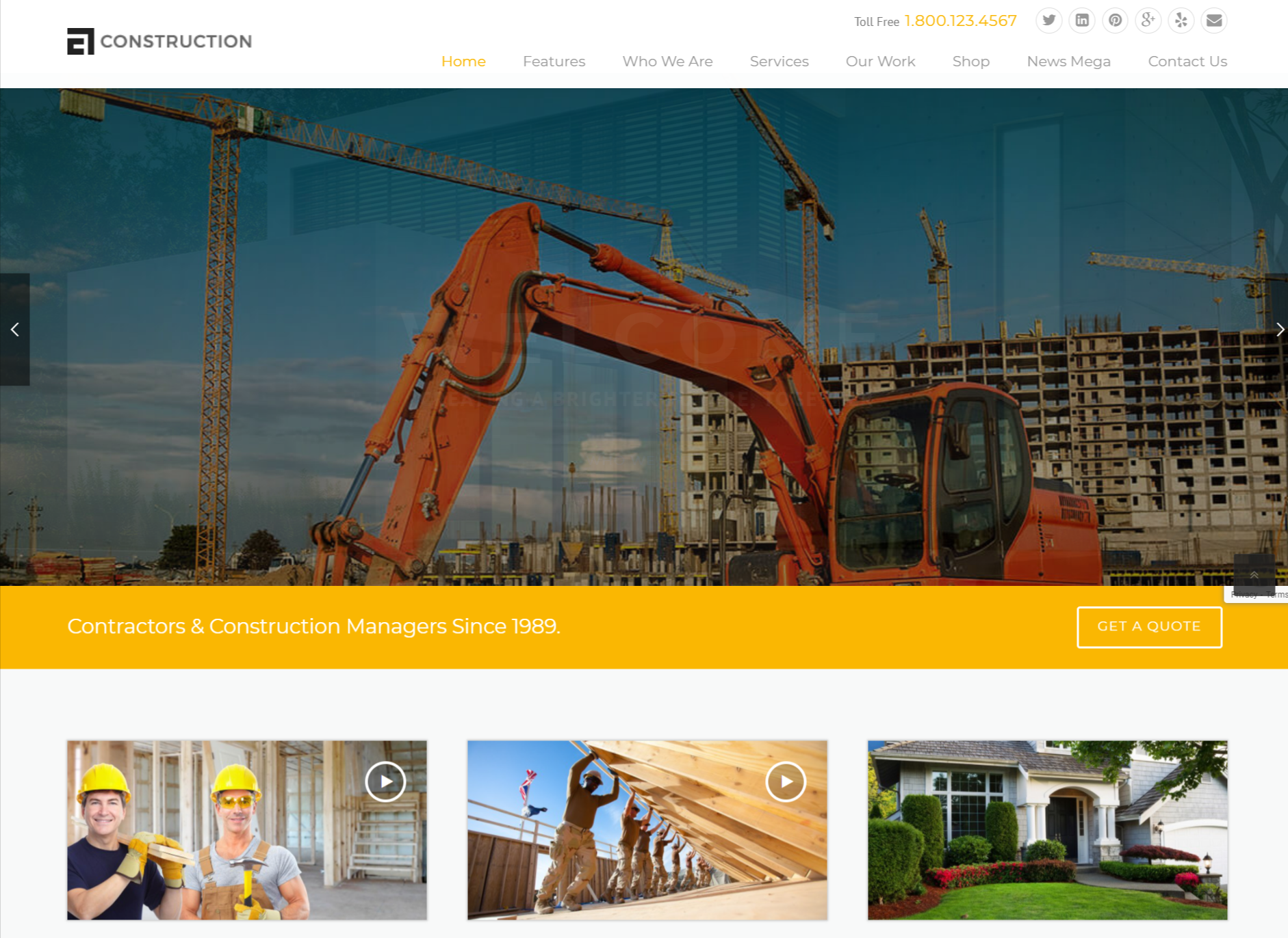 thème wordpress construction