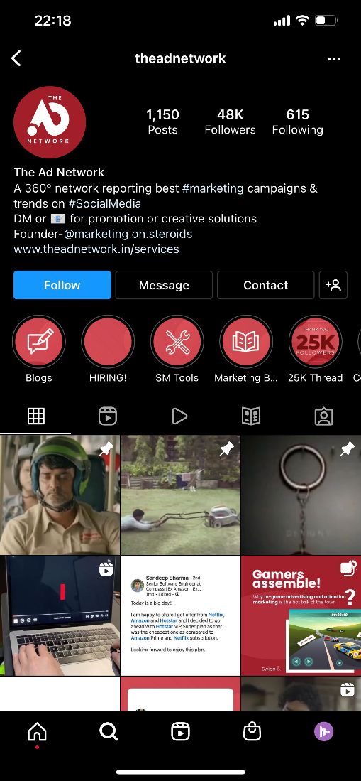 Instagram 上 The Ad Network ภาพของ