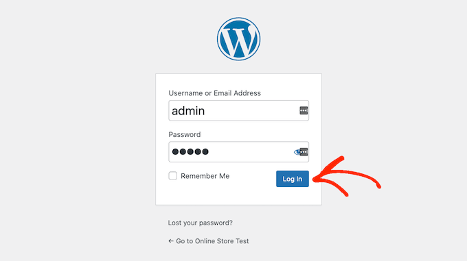 워드프레스 登录页面 WordPress 登录页面