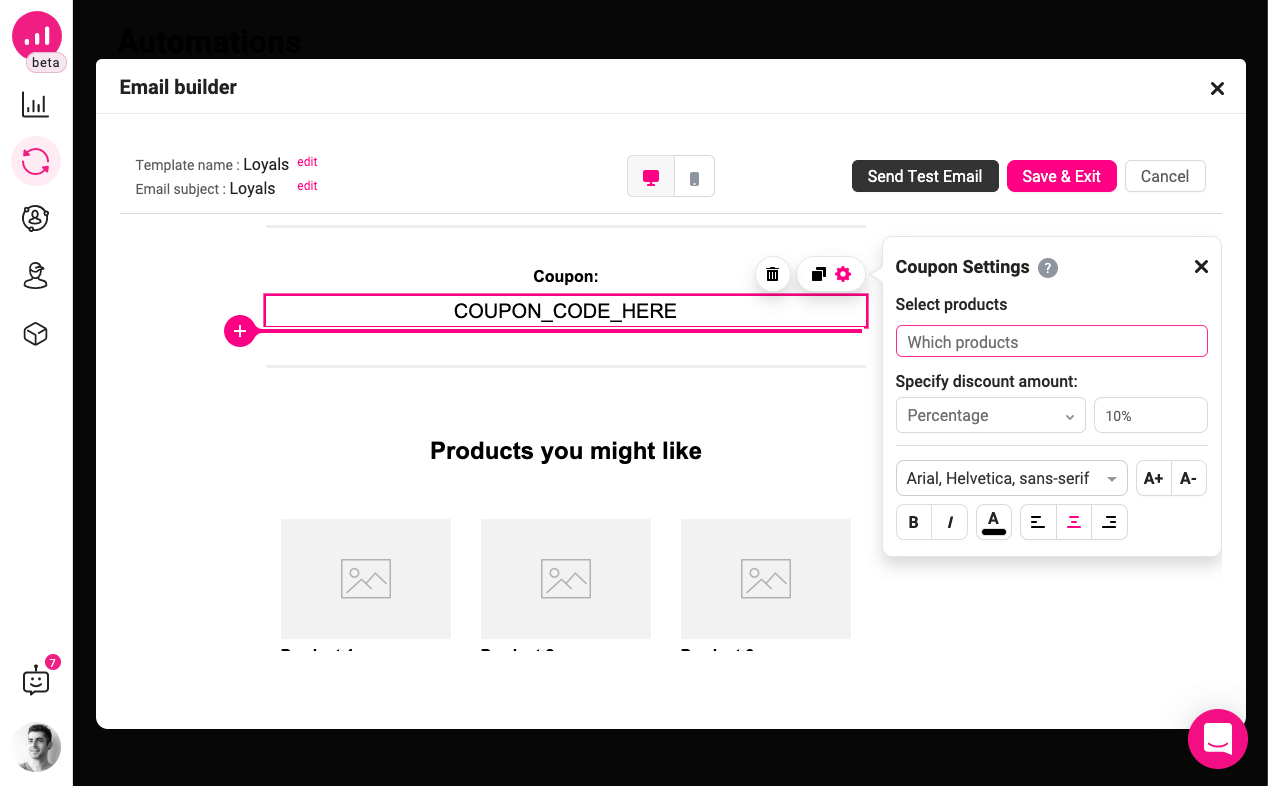 忠實的 WooCommerce 用戶群 - 額外福利 - 優惠券