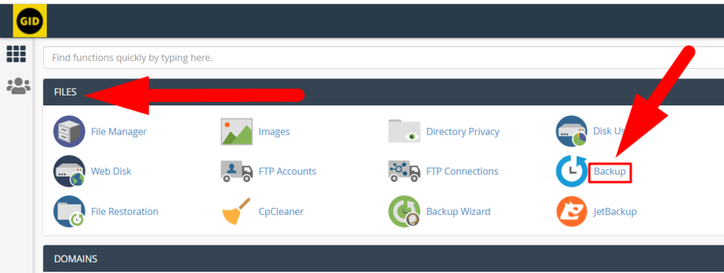 cPanel Dashboard