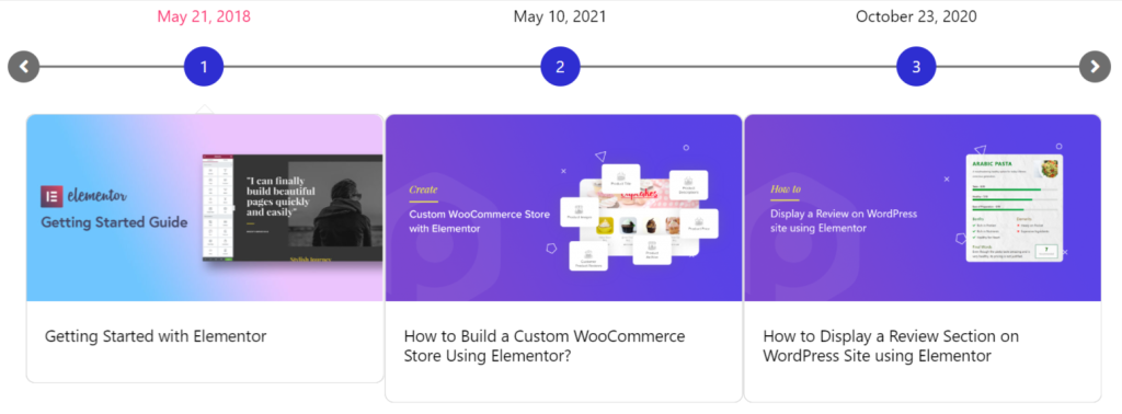 สร้างไทม์ไลน์การโพสต์ Elementor โดย PowerPack Addons สำหรับ Elementor