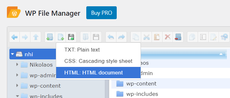 pfo-wp-file-manager-создать-html-файл
