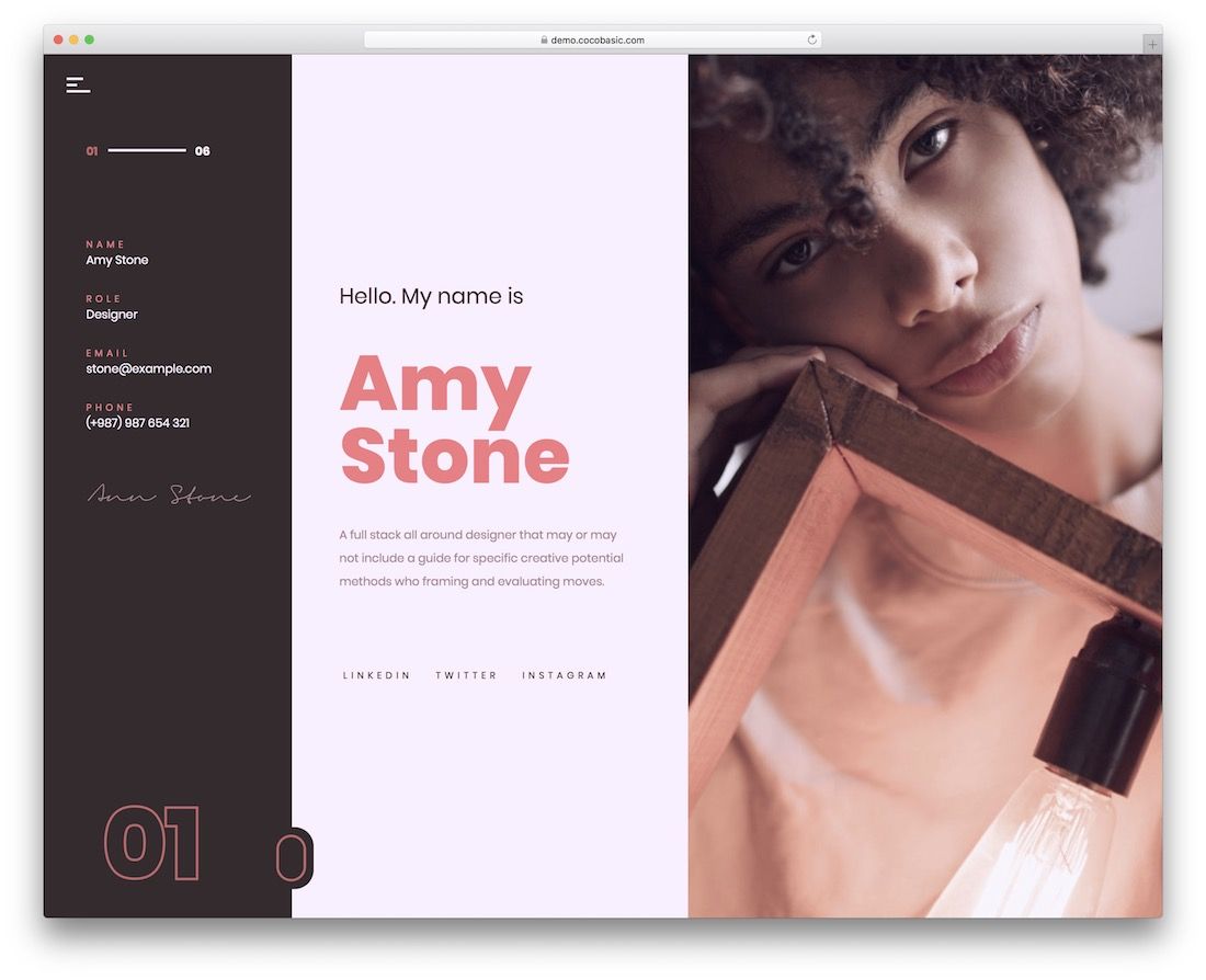 szablon CV volos html