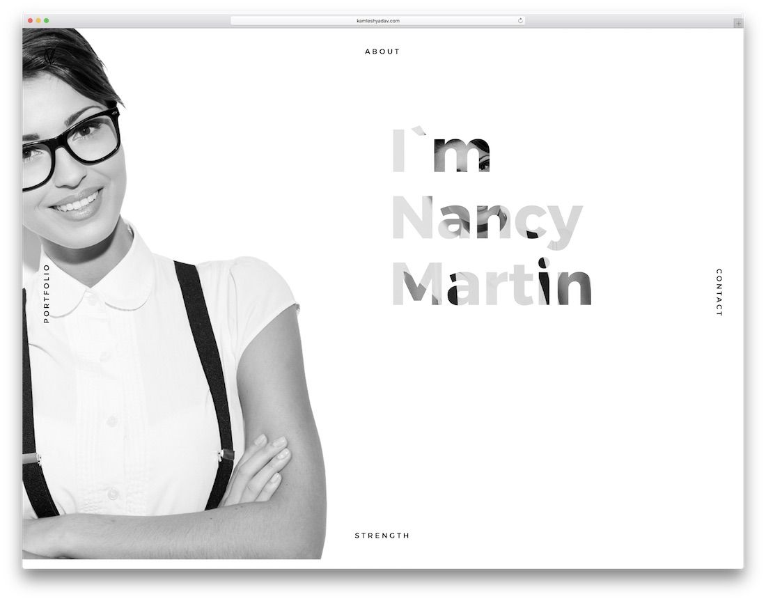 szablon portfolio i cv CV