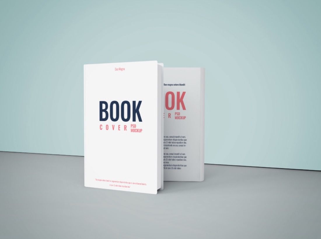 elegantes buchcover psd-modell