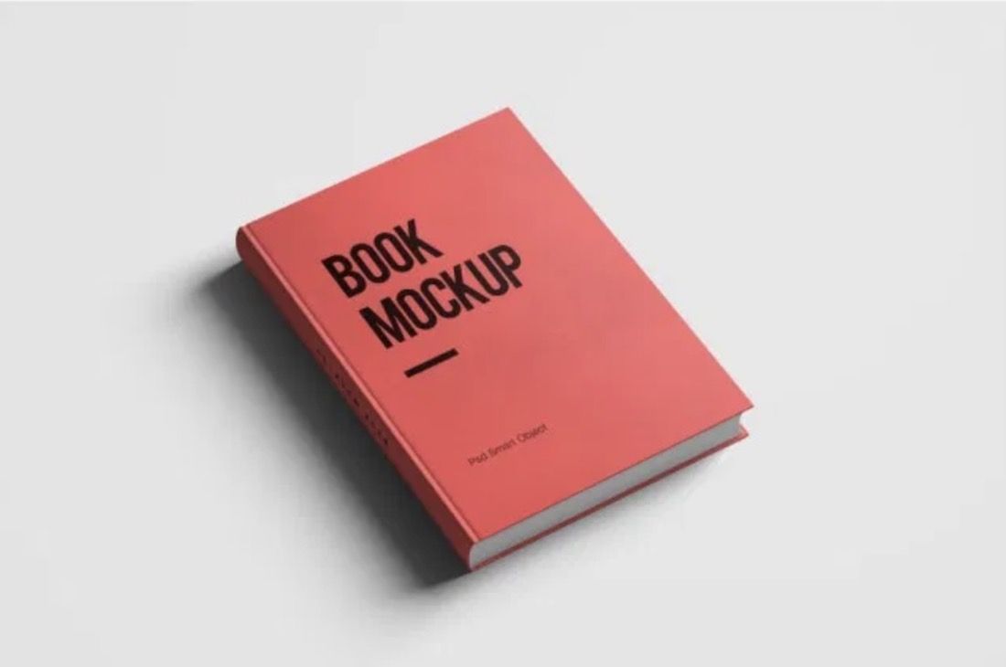 Kostenlose Buch-PSD-Mockup-Vorlage