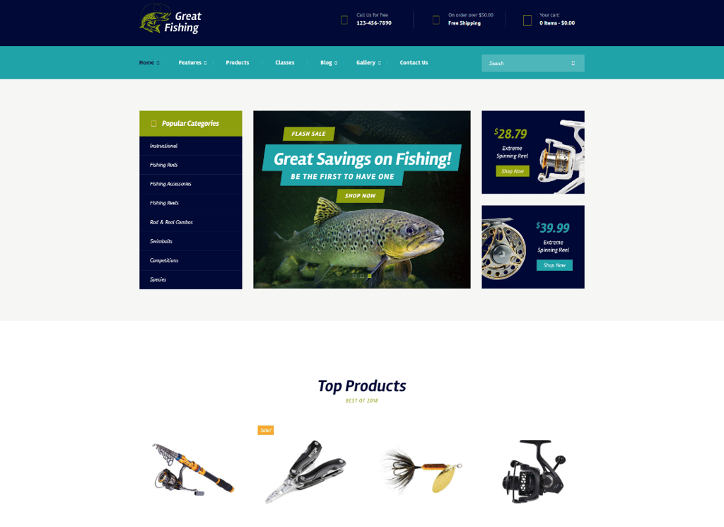 Angeln und Jagen Hobby WordPress Theme