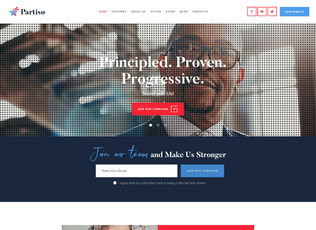parti | Parti ve Aday için Siyasi WordPress Teması