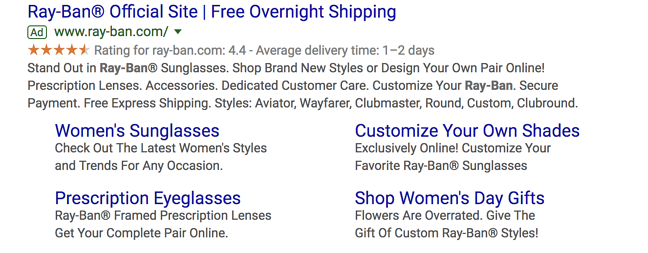 Google Ads网站连结额外资讯