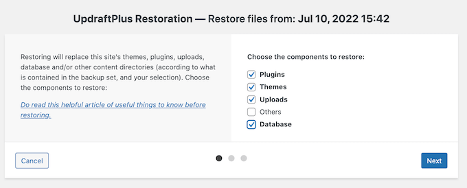 從 Google Drive 恢復您的 WordPress 網站 Restoring your WordPress site from Google Drive