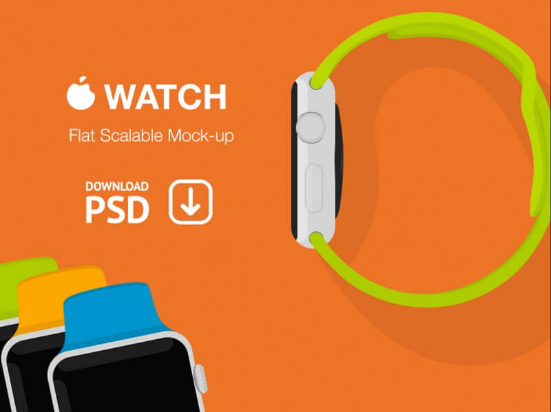 Apple Watch flach