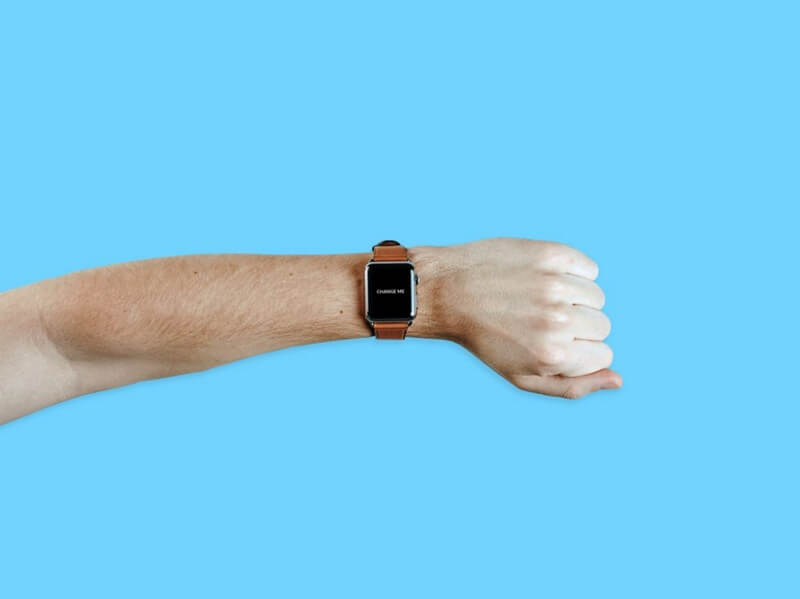 Apple Watch am männlichen Arm
