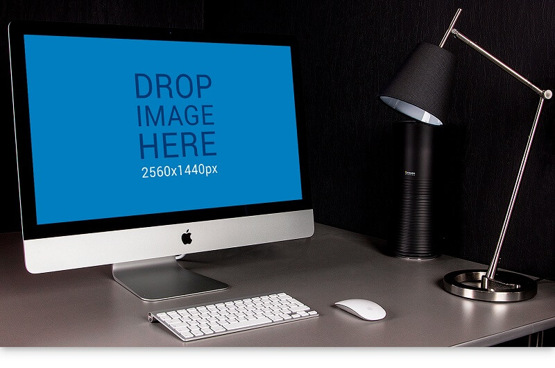iMac in Dark-Style Office