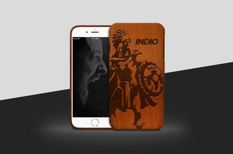 Custodia per iPhone in legno