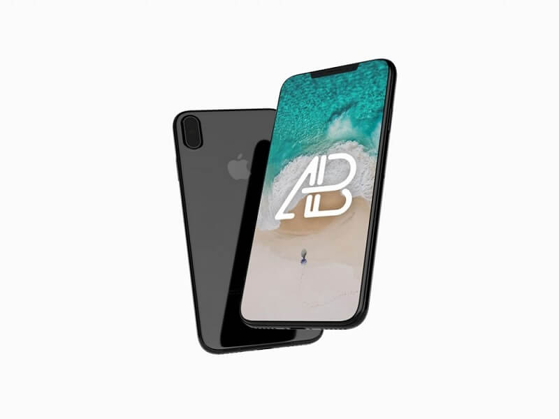 iPhone X fluttuante