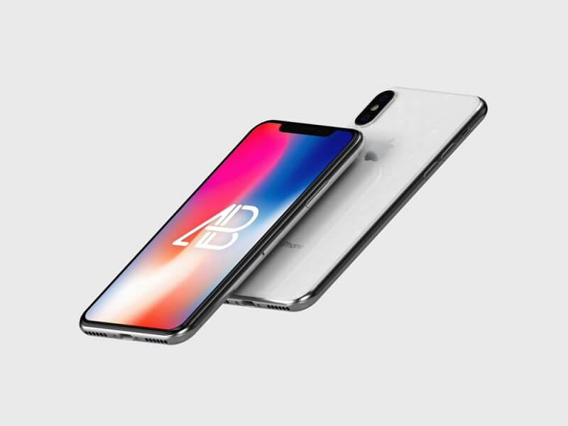 iPhone X fluttuante