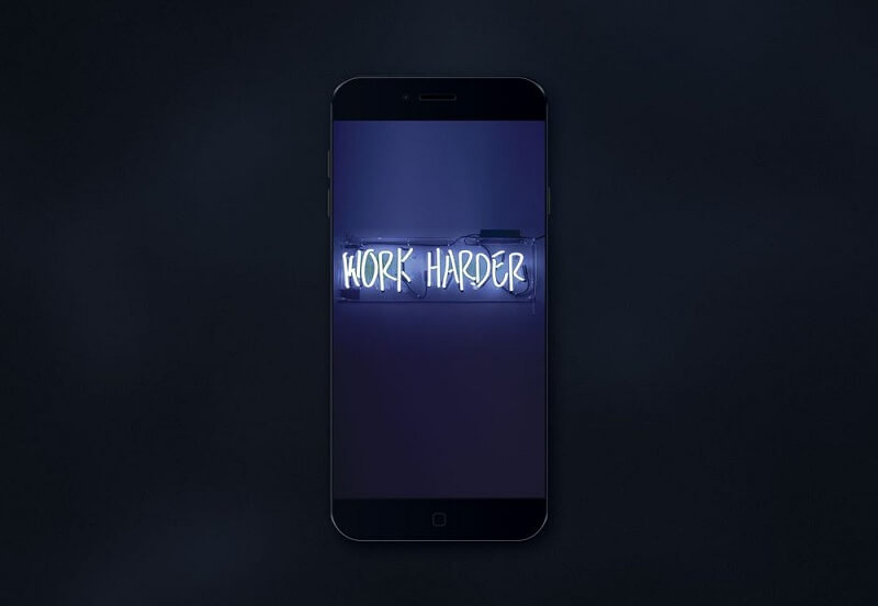 iPhone nero completamente stratificato