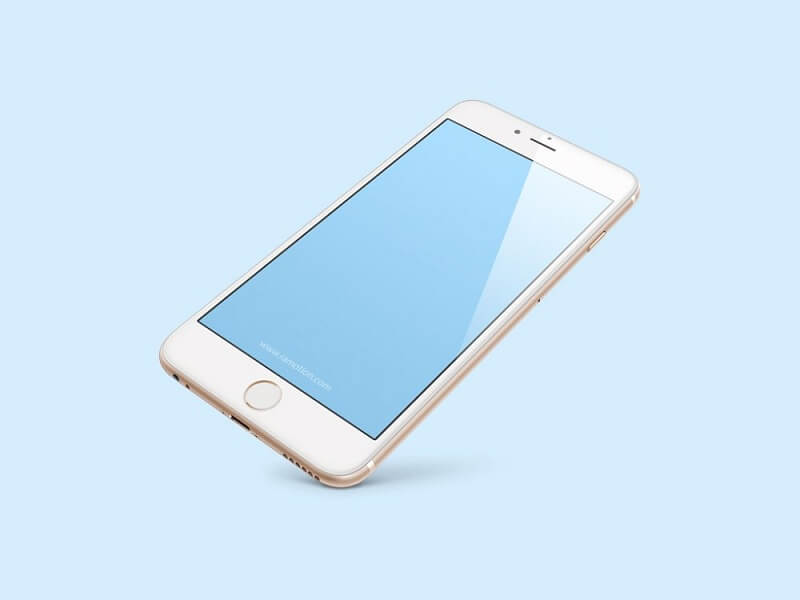 iPhone 8 bianco fluttuante