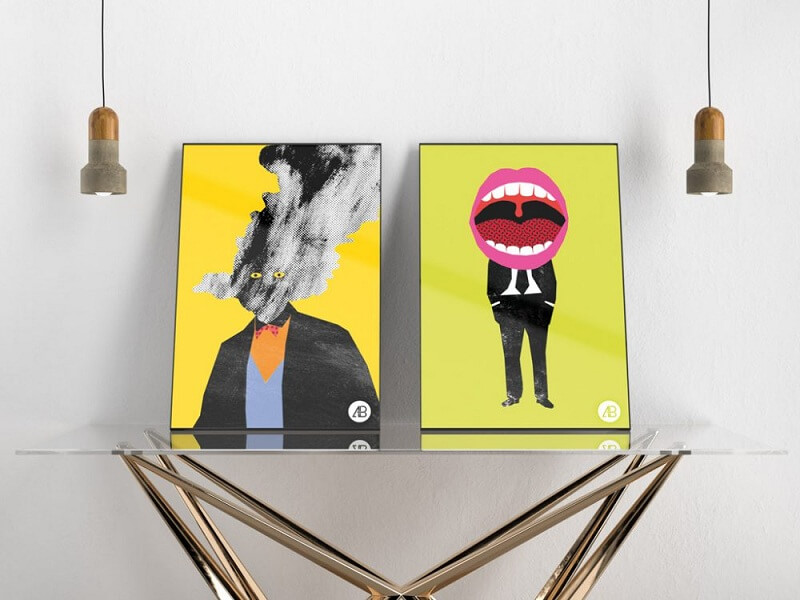 Double affiche moderne