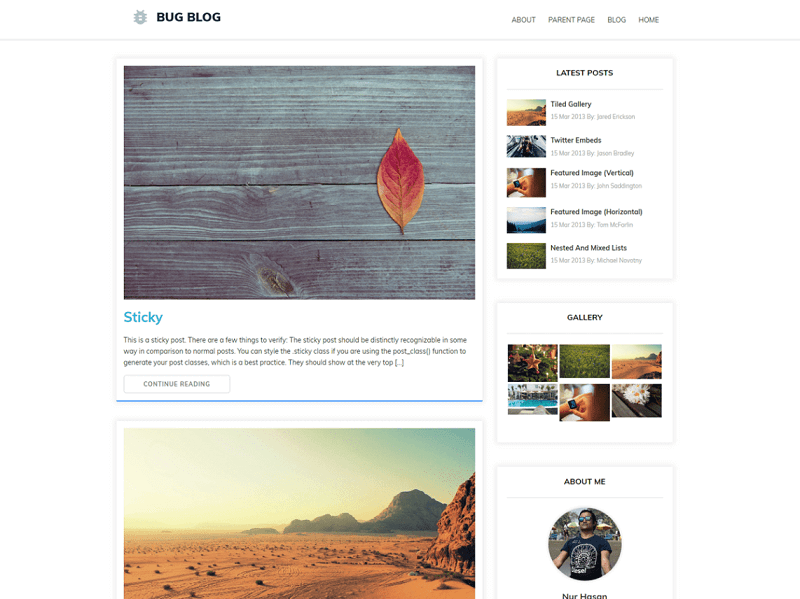 Blog di bug