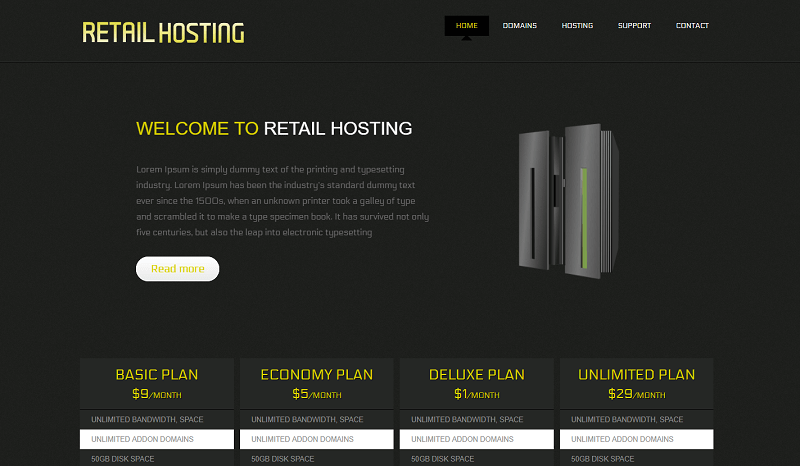 Hosting Ritel