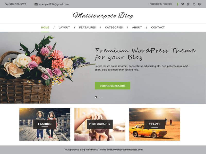 Blog multipropósito