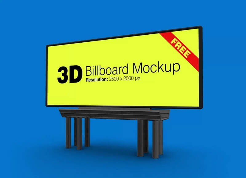 Наружная реклама 3D рекламный щит