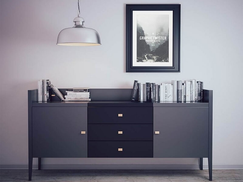 Gerahmtes Bild an der Wand