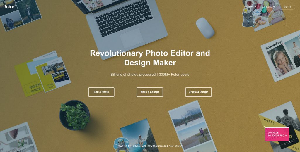 Fotor (kostenloser oder Pro-Plan)