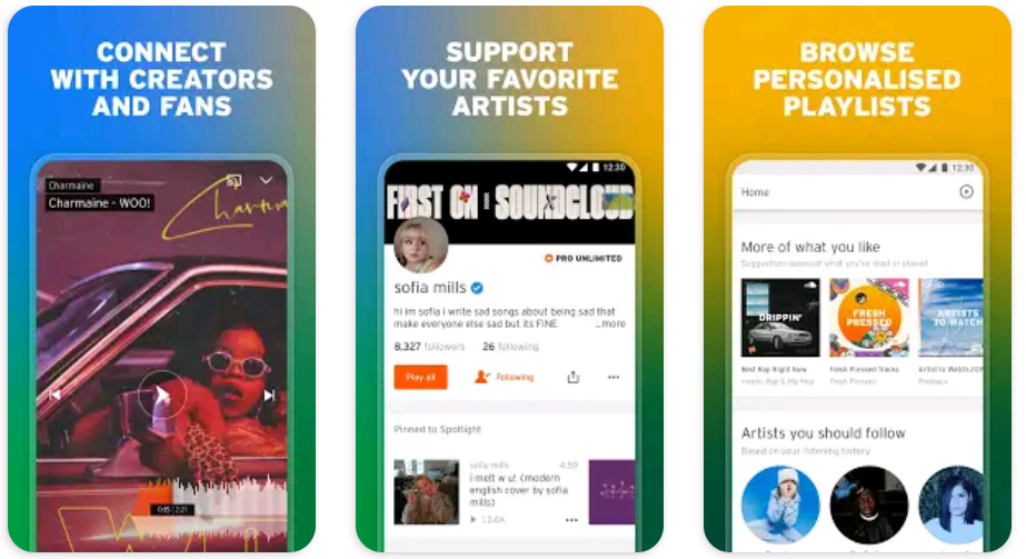 Melhores aplicativos gratuitos de streaming de música do SoundCloup para Android