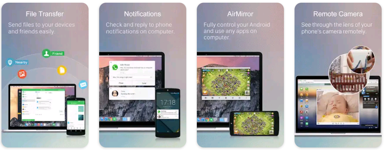 AirDroid リモート アクセスとファイル