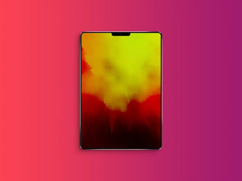 iPad (2018) mit Kerbe