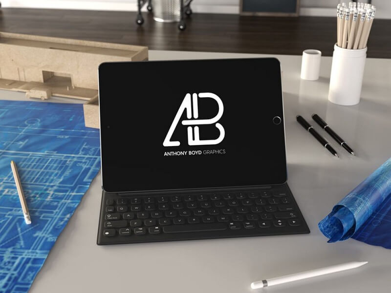 Realistisches iPad Pro Mockup Vol.4