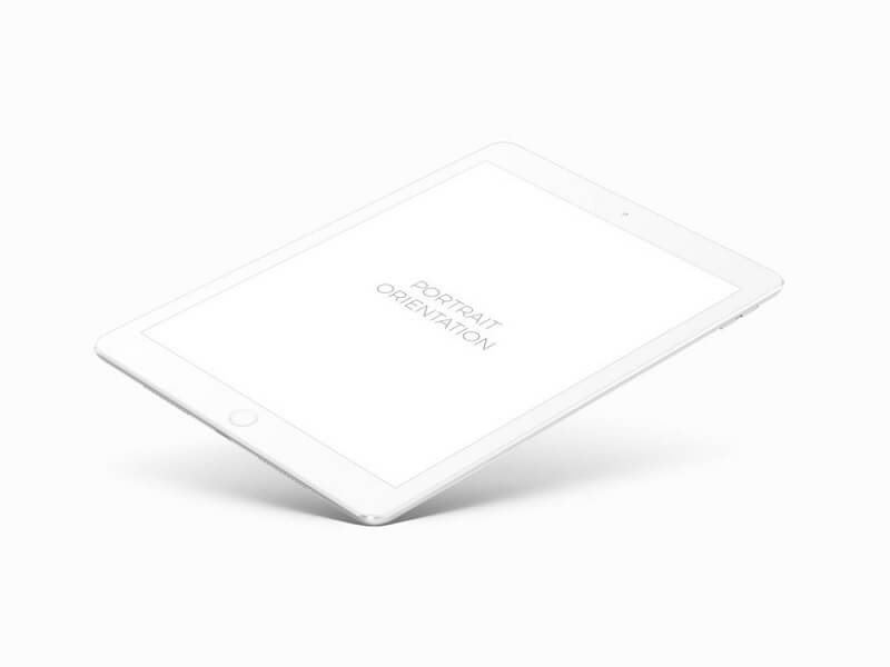 Weißes iPad Pro
