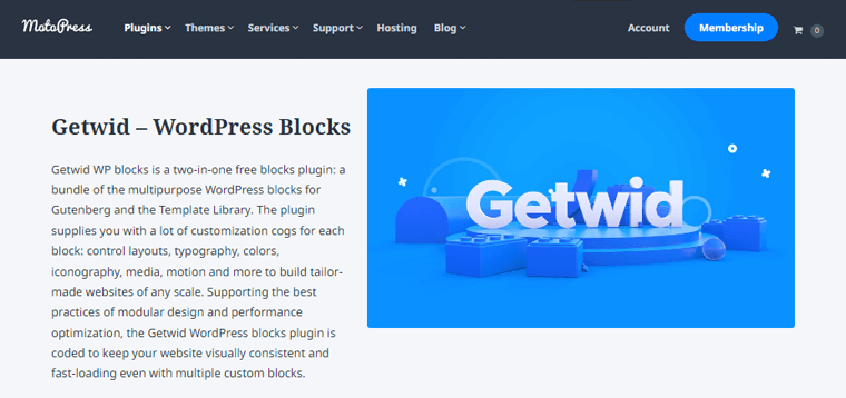 Getwid - ปลั๊กอิน WordPress บล็อกหีบเพลงที่ดีที่สุด