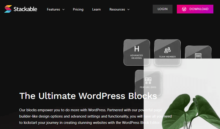 ปลั๊กอินบล็อก WordPress ที่วางซ้อนกันได้