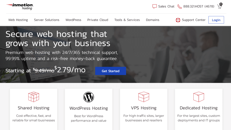 InMotion Hosting - Hosting Web untuk Usaha Kecil