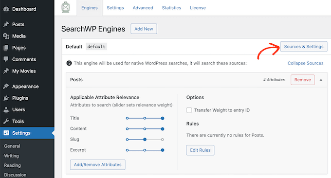 Konfigurowanie wtyczki wyszukiwania SearchWP Configuring the SearchWP search plugin