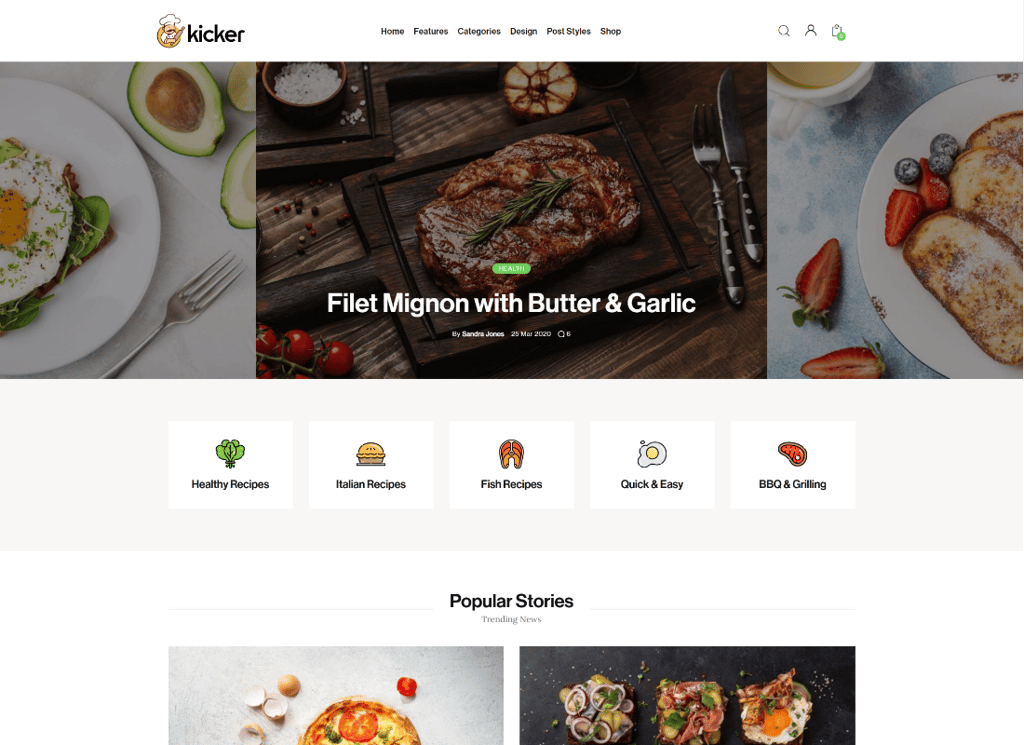 Kicker - 多用途博客杂志 WordPress 主题