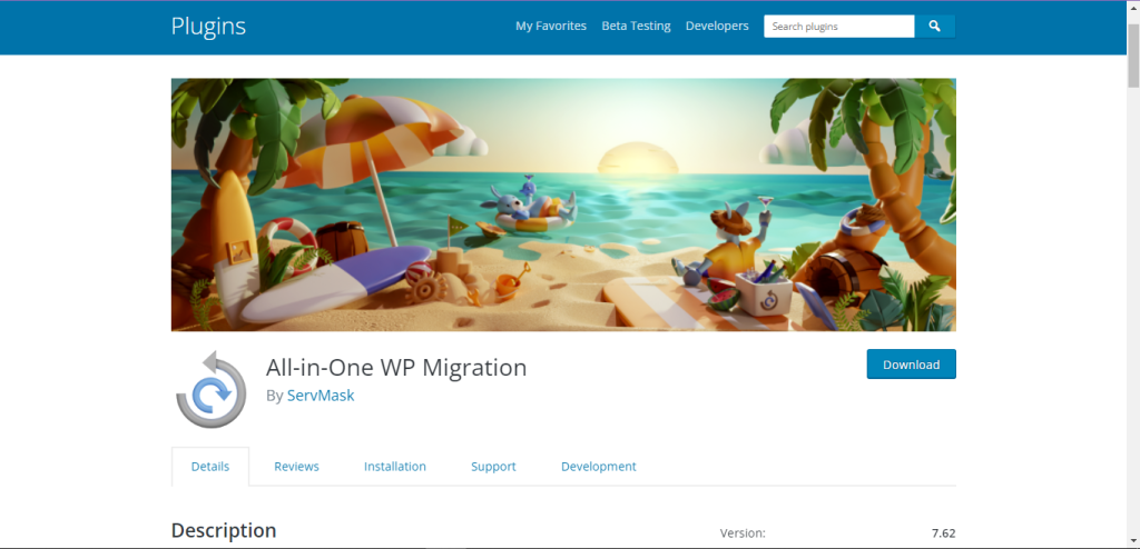 Migración de WP todo en uno